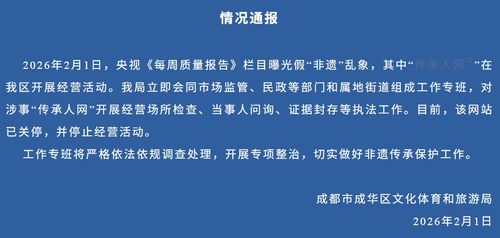 正本清源 从央视曝光到成都举措，非遗“云端”还需正气护航